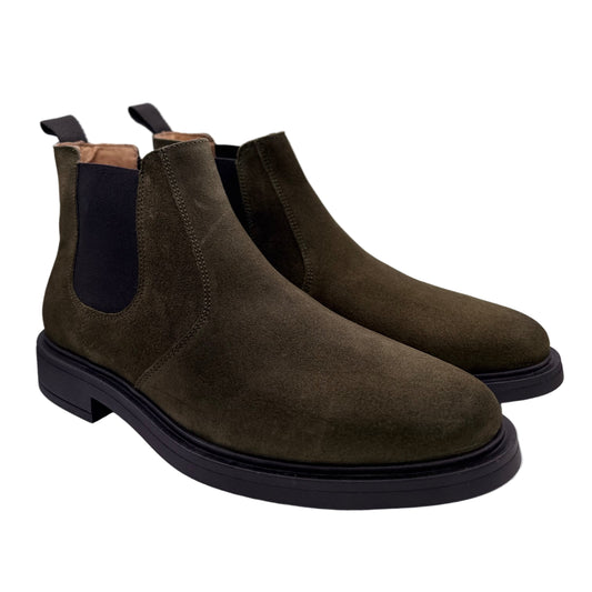 CHELSEA BOOTS VELOURSLEDER OLIVE