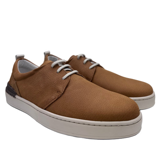 HALBSCHUH MIT SCHNÜRUNG BRAUN