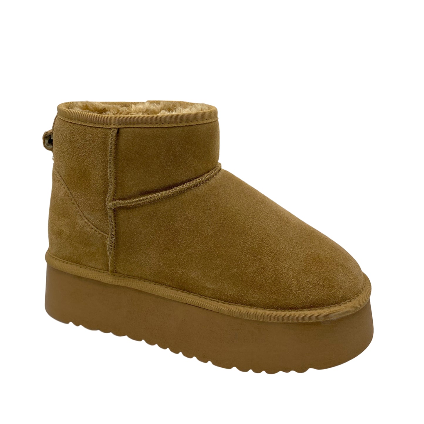 PLATEAU BOOTS MIT WARMFUTTER CAMEL
