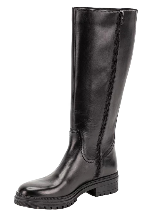 LEDER STIEFEL MIT PROFILSOHLE