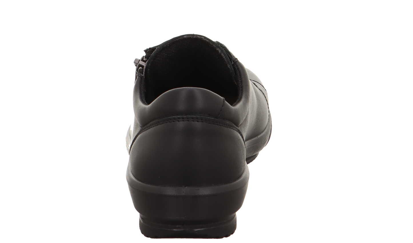 TANARO 5.0 SNEAKER LOW ZIPPER NAPPALEDER SCHWARZ