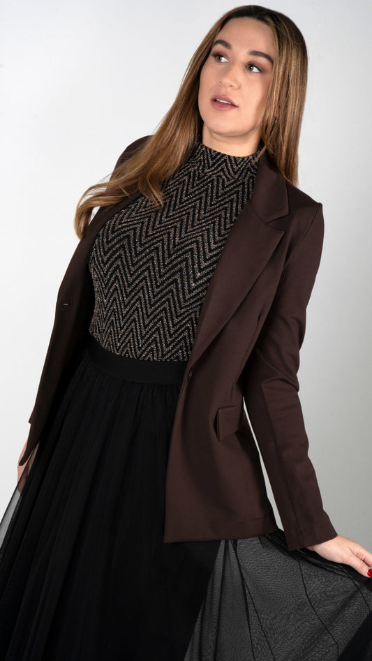 PUNTO MILANO BLAZER DUNKELBRAUN