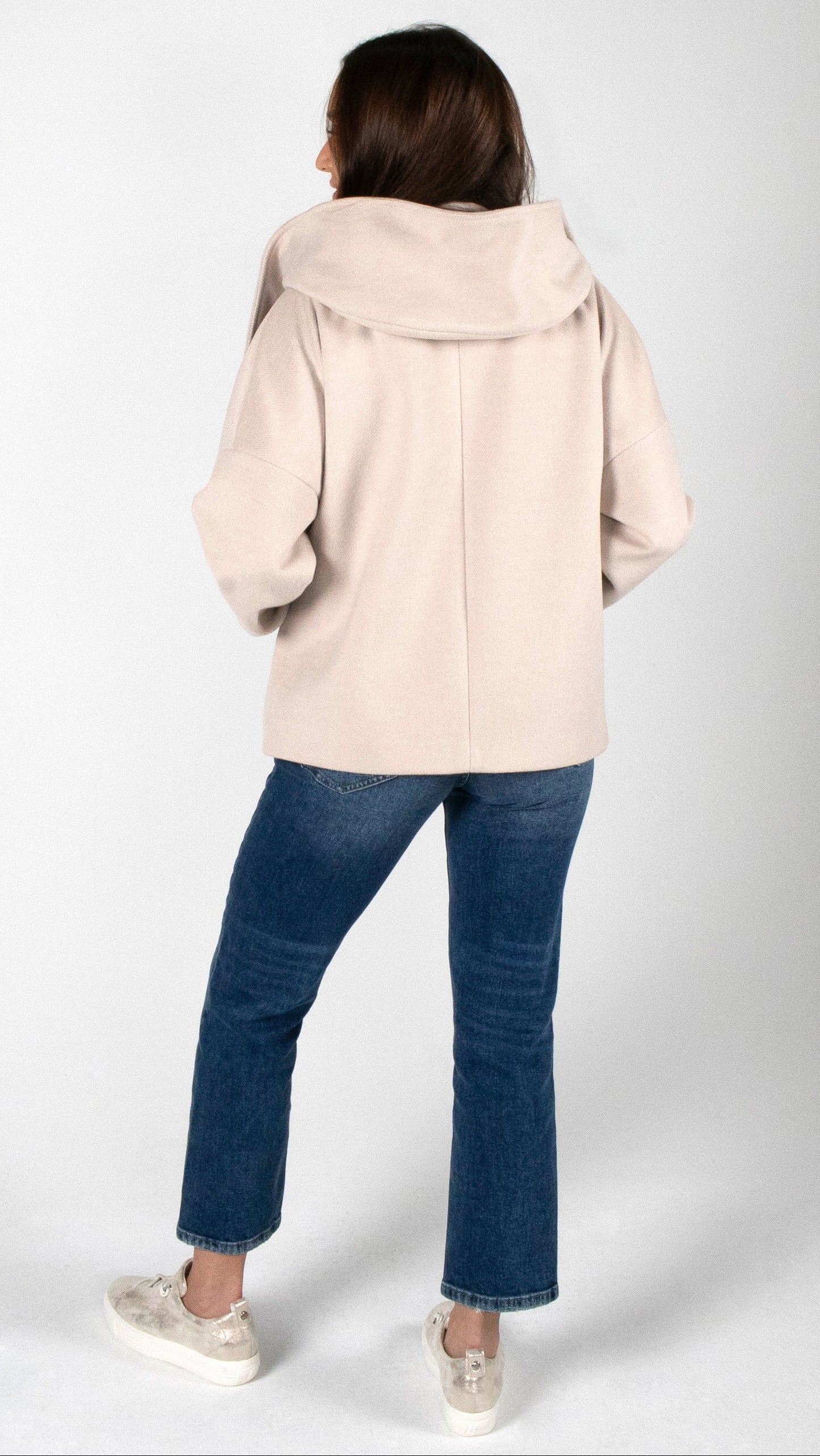 CASHMERE TOUCH KURZMANTEL MIT STEHKRAGEN