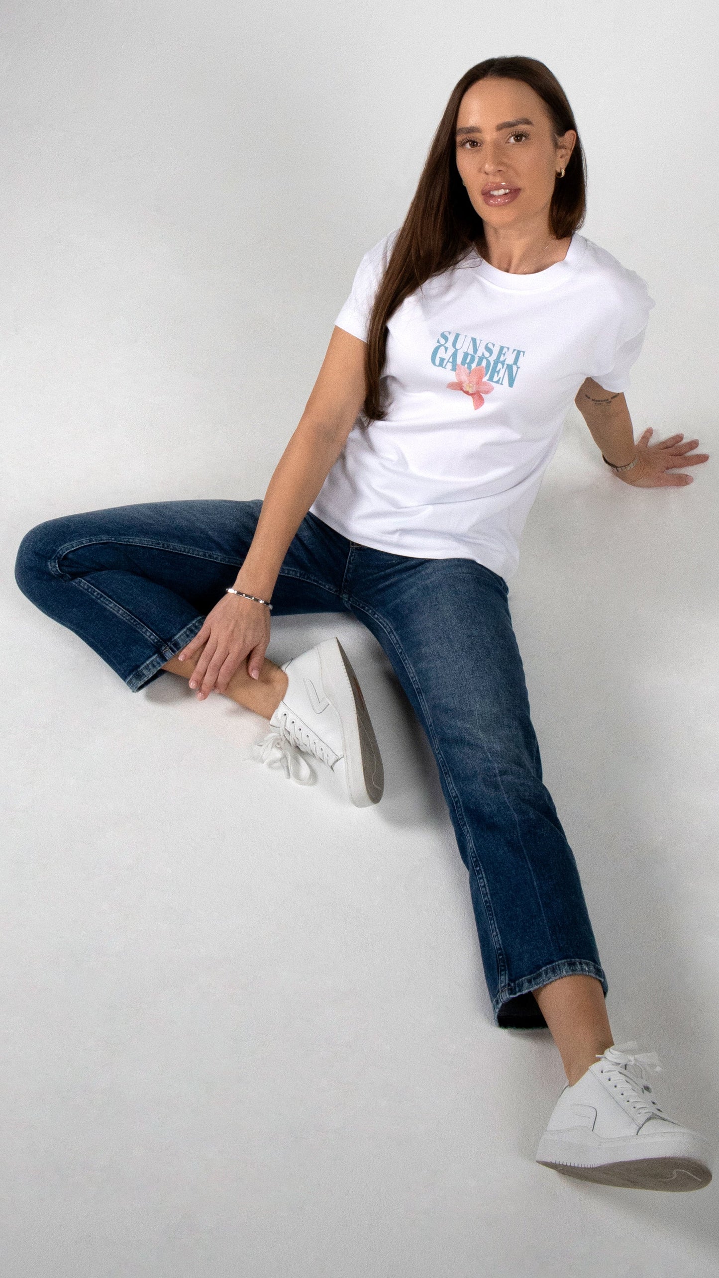 'SINA' CROPPED STRAIGHT LEG JEANS | BLUE DENIM