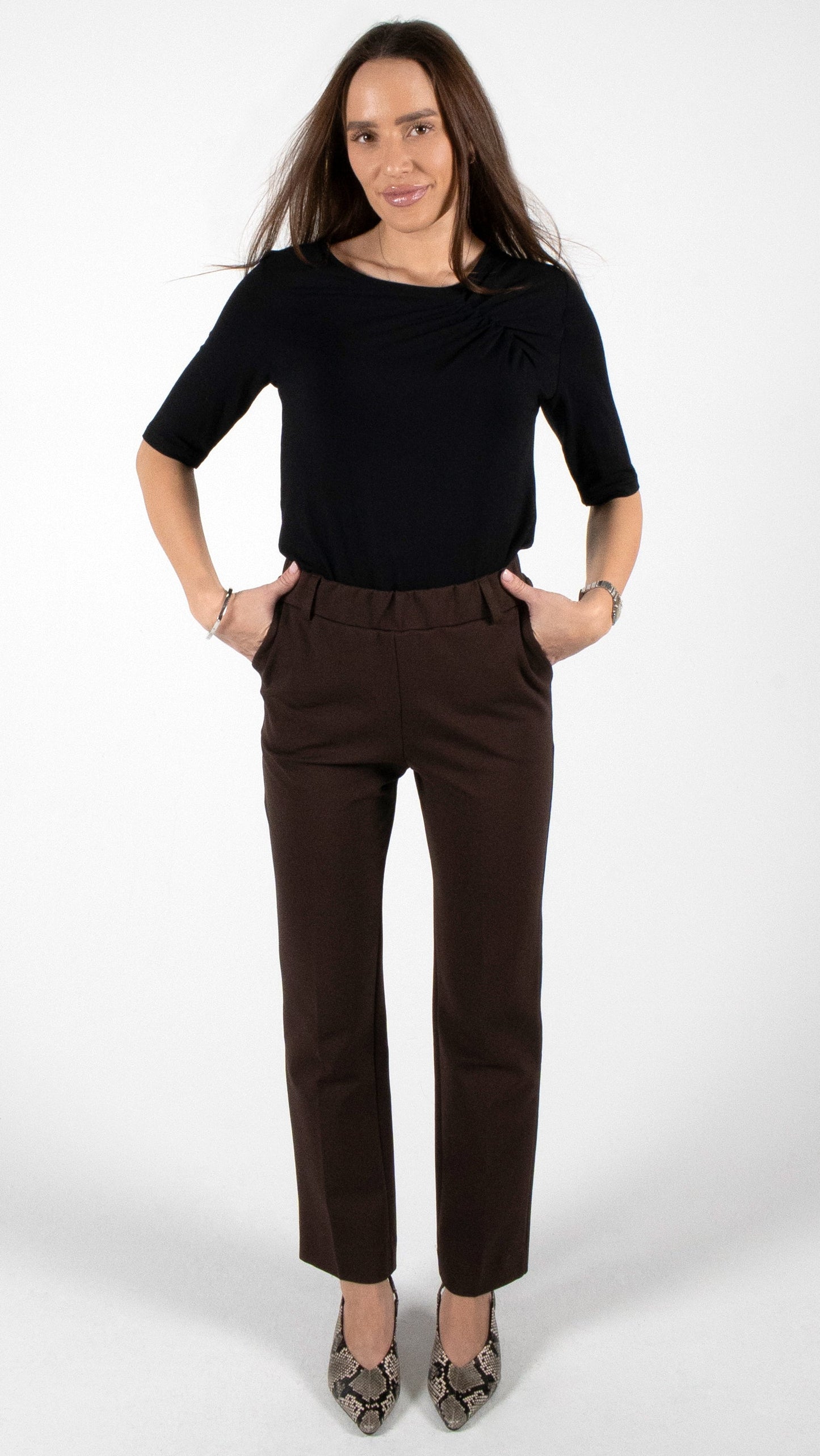 PUNTO MILANO ZIGARETTEN HOSE DUNKELBRAUN