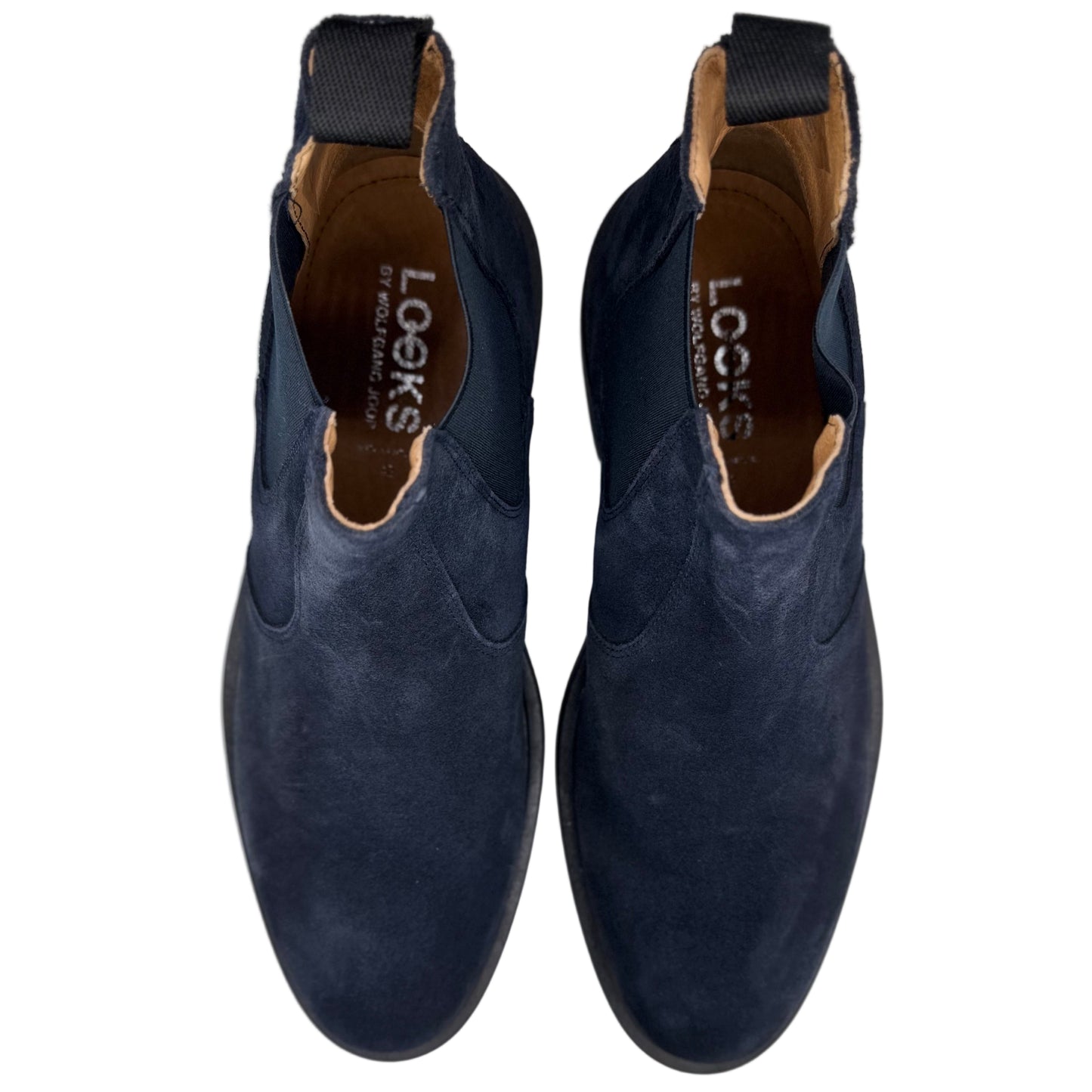 CHELSEA BOOTS VELOURSLEDER BLAU