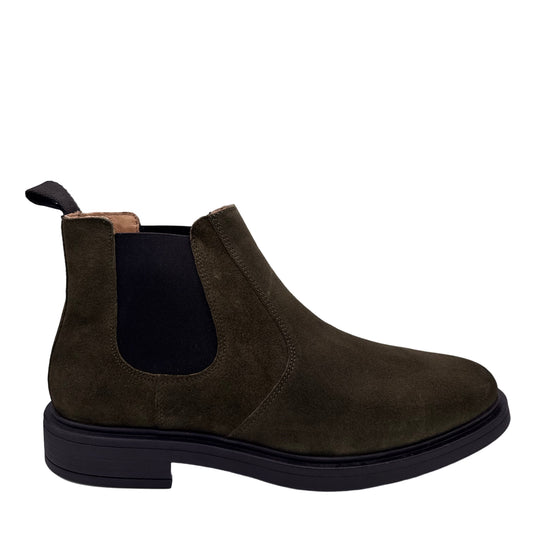 CHELSEA BOOTS VELOURSLEDER OLIVE