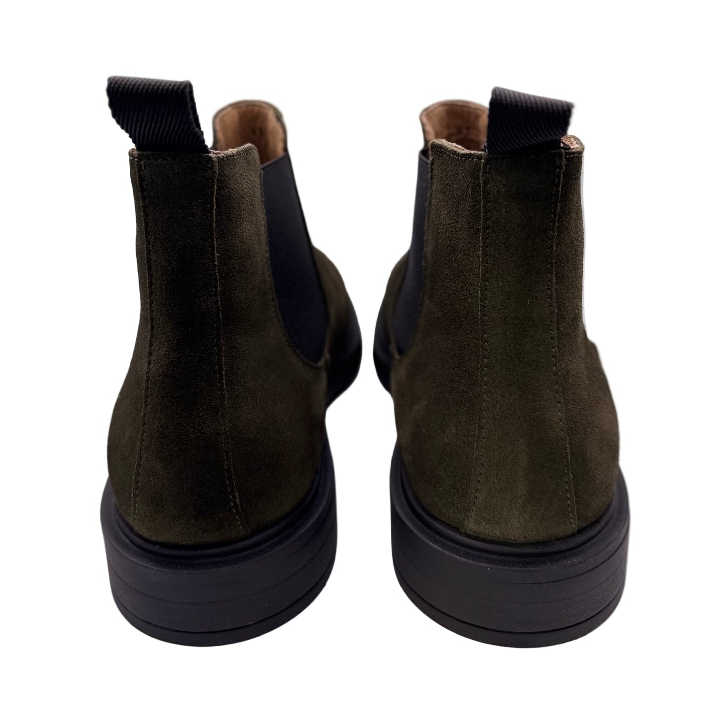 CHELSEA BOOTS VELOURSLEDER OLIVE