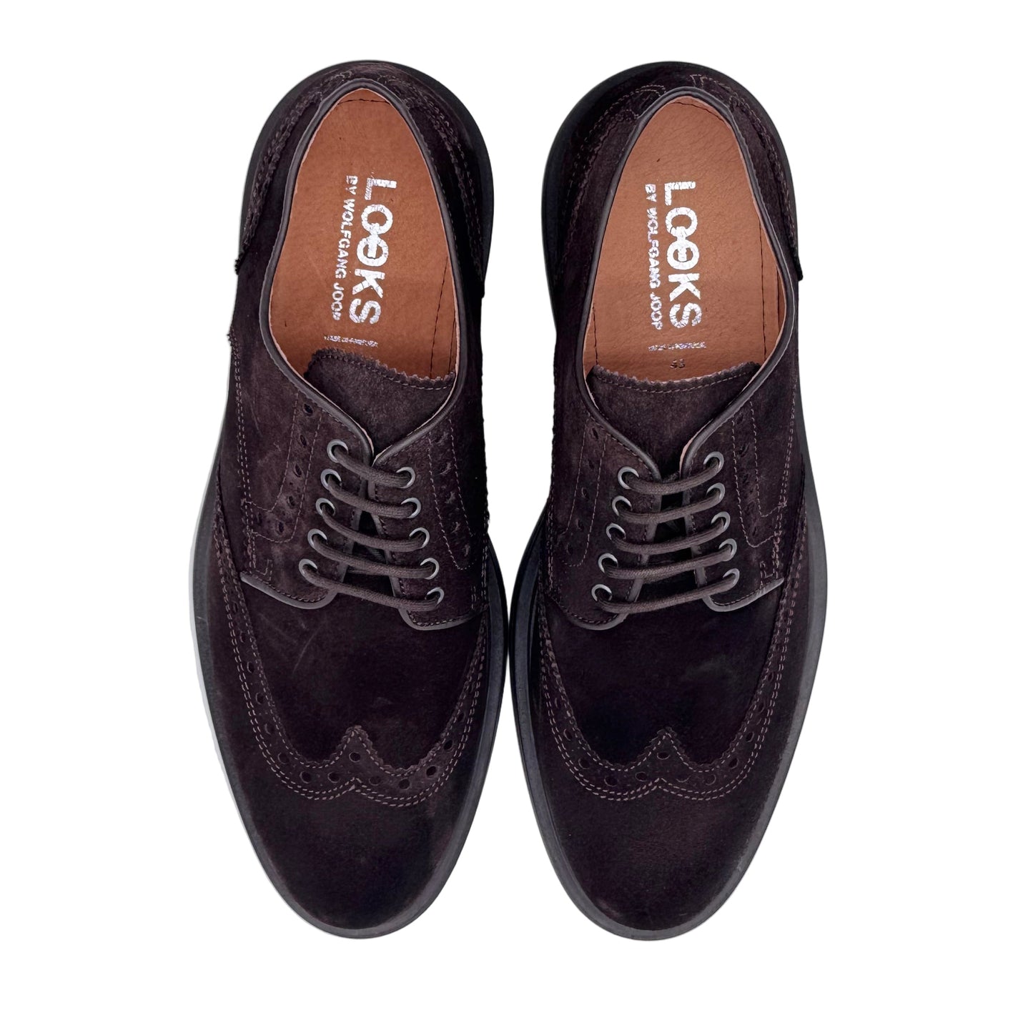 HALBSCHUH MIT SCHNÜRUNG BRAUN