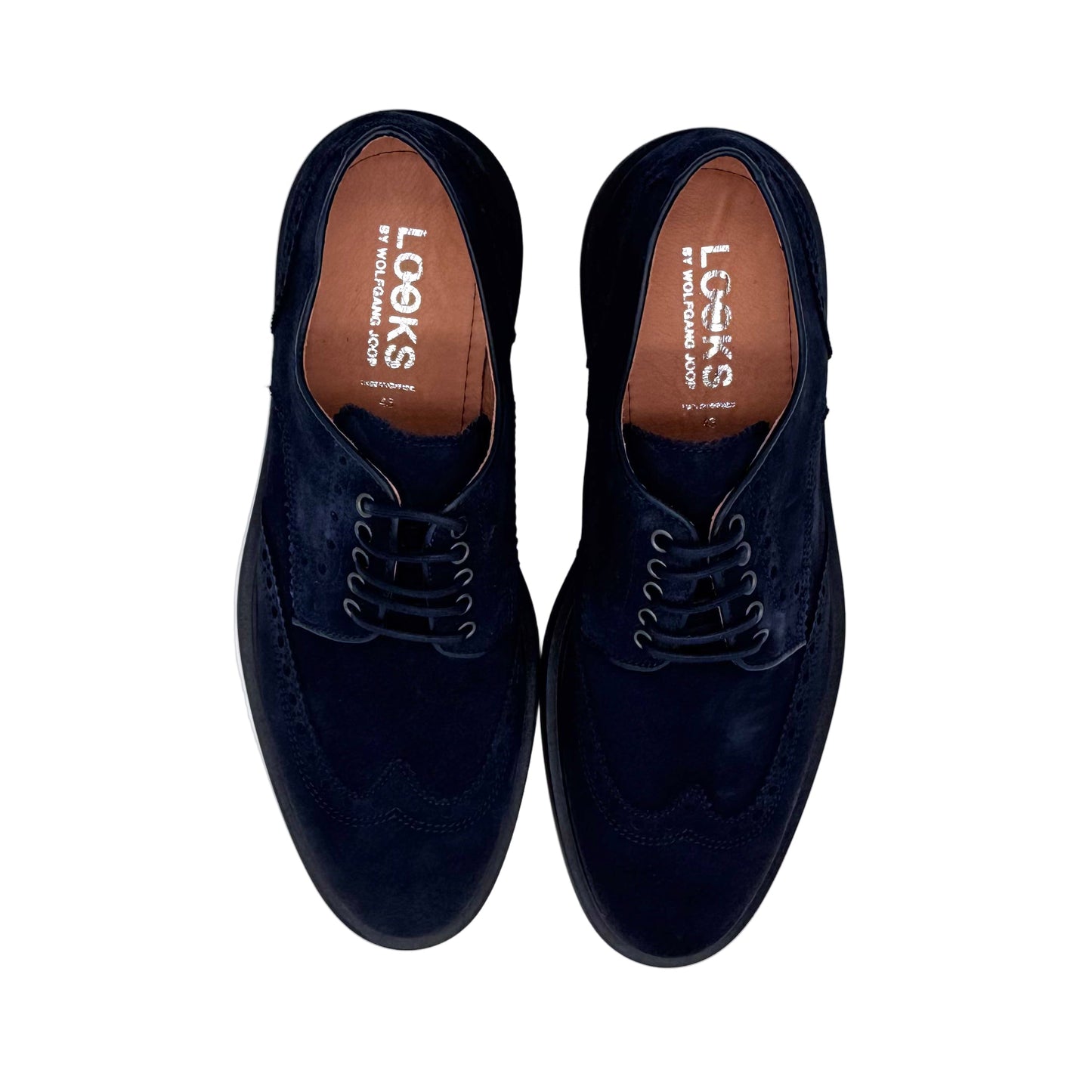 HALBSCHUH MIT SCHNÜRUNG BLAU