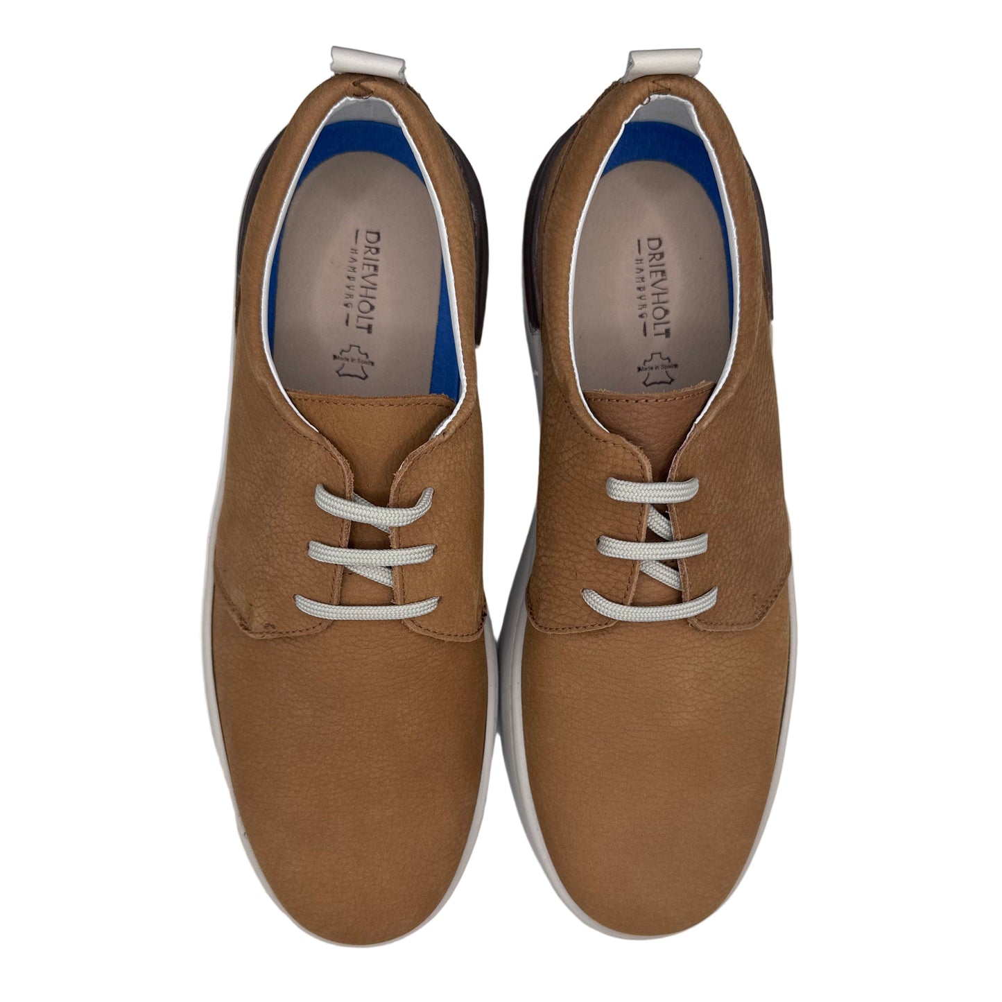 HALBSCHUH MIT SCHNÜRUNG BRAUN