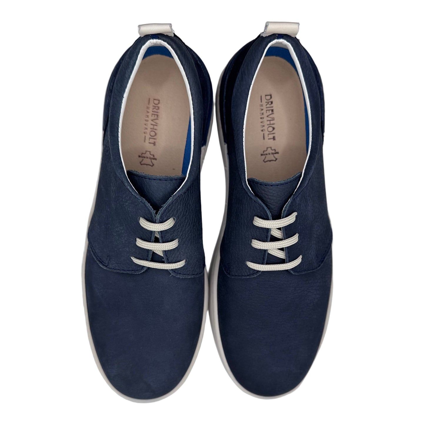 HALBSCHUH MIT SCHNÜRUNG BLAU