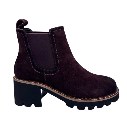 CHUNKY CHELSEA BOOTS AUBERGINE