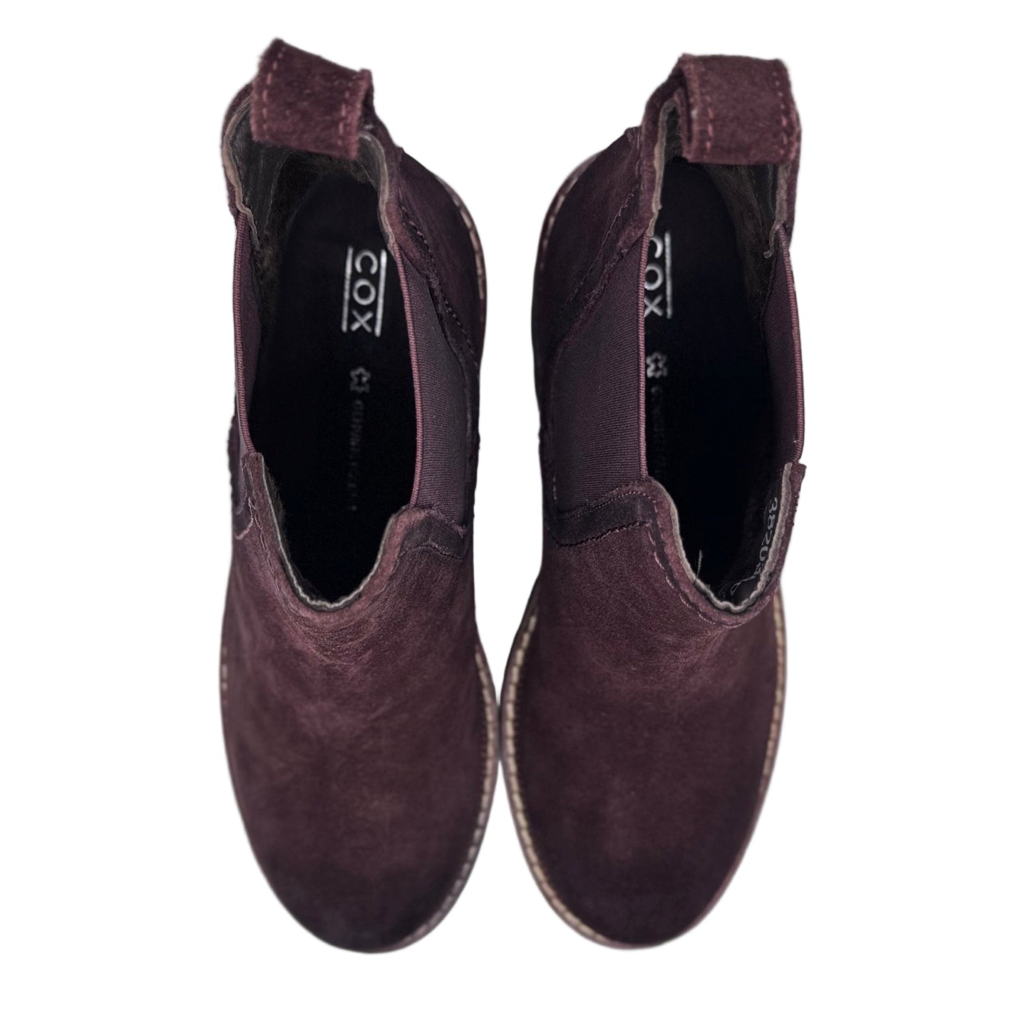 CHUNKY CHELSEA BOOTS AUBERGINE