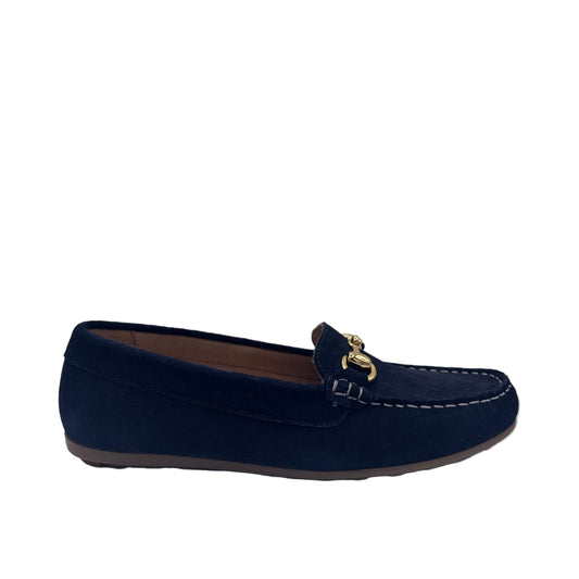 SLIPPER MIT ZIERDETAIL BLAU