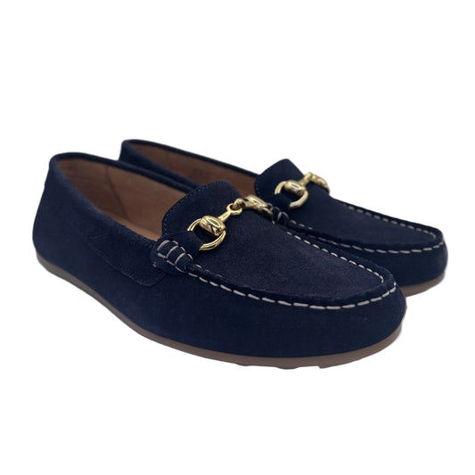 SLIPPER MIT ZIERDETAIL BLAU