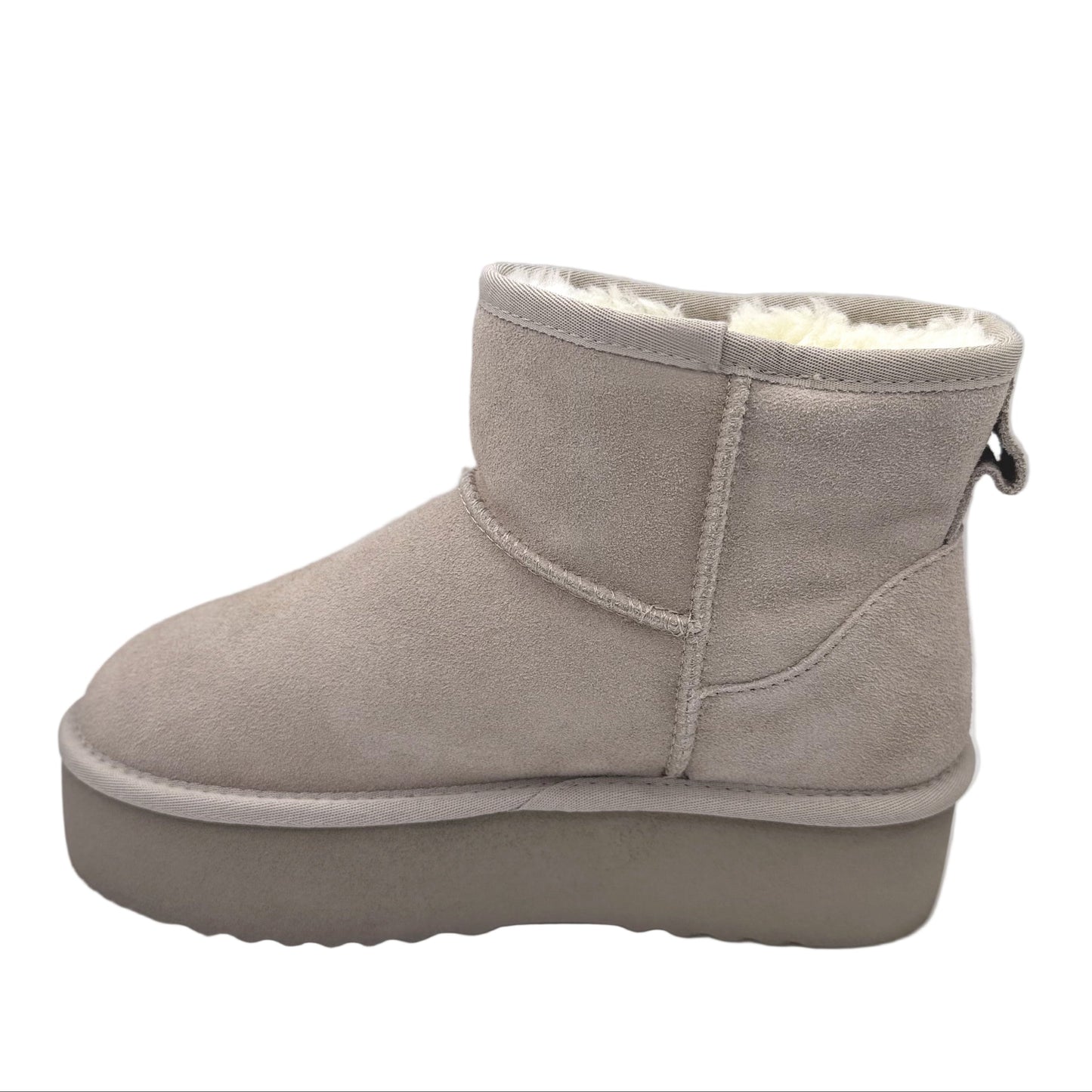 PLATEAU BOOTS MIT WARMFUTTER TAUPE