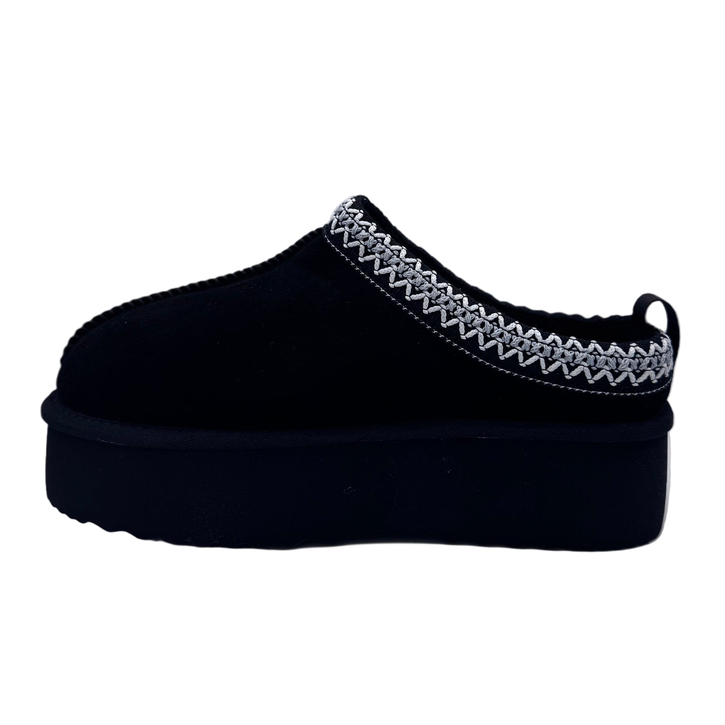 SLIPPER BOOTS PLATEAU MIT WARMFUTTER SCHWARZ