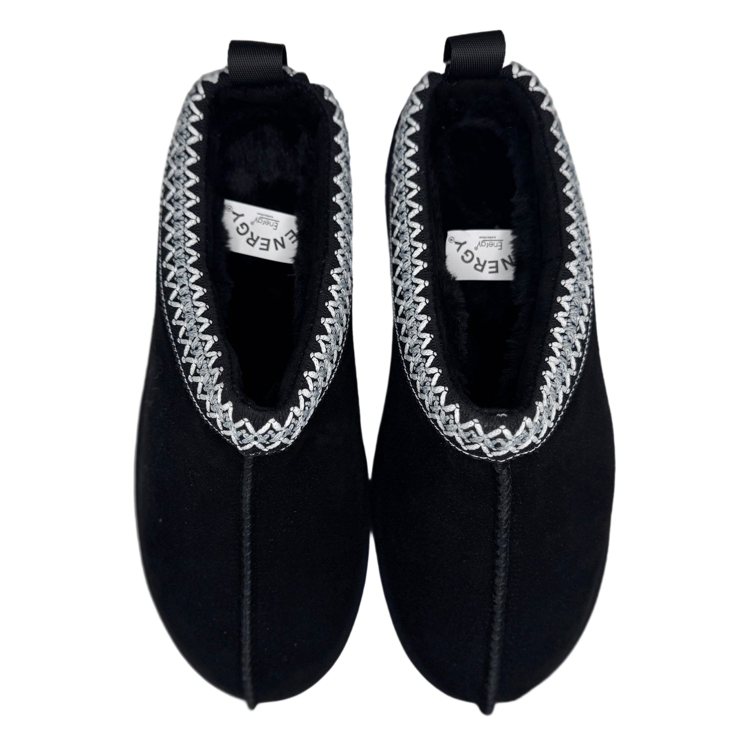 SLIPPER BOOTS PLATEAU MIT WARMFUTTER SCHWARZ