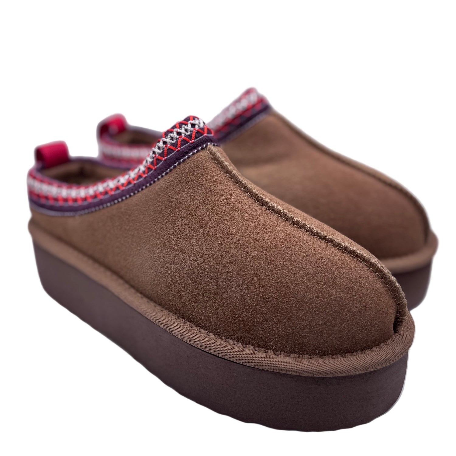 SLIPPER BOOTS PLATEAU MIT WARMFUTTER CAMEL