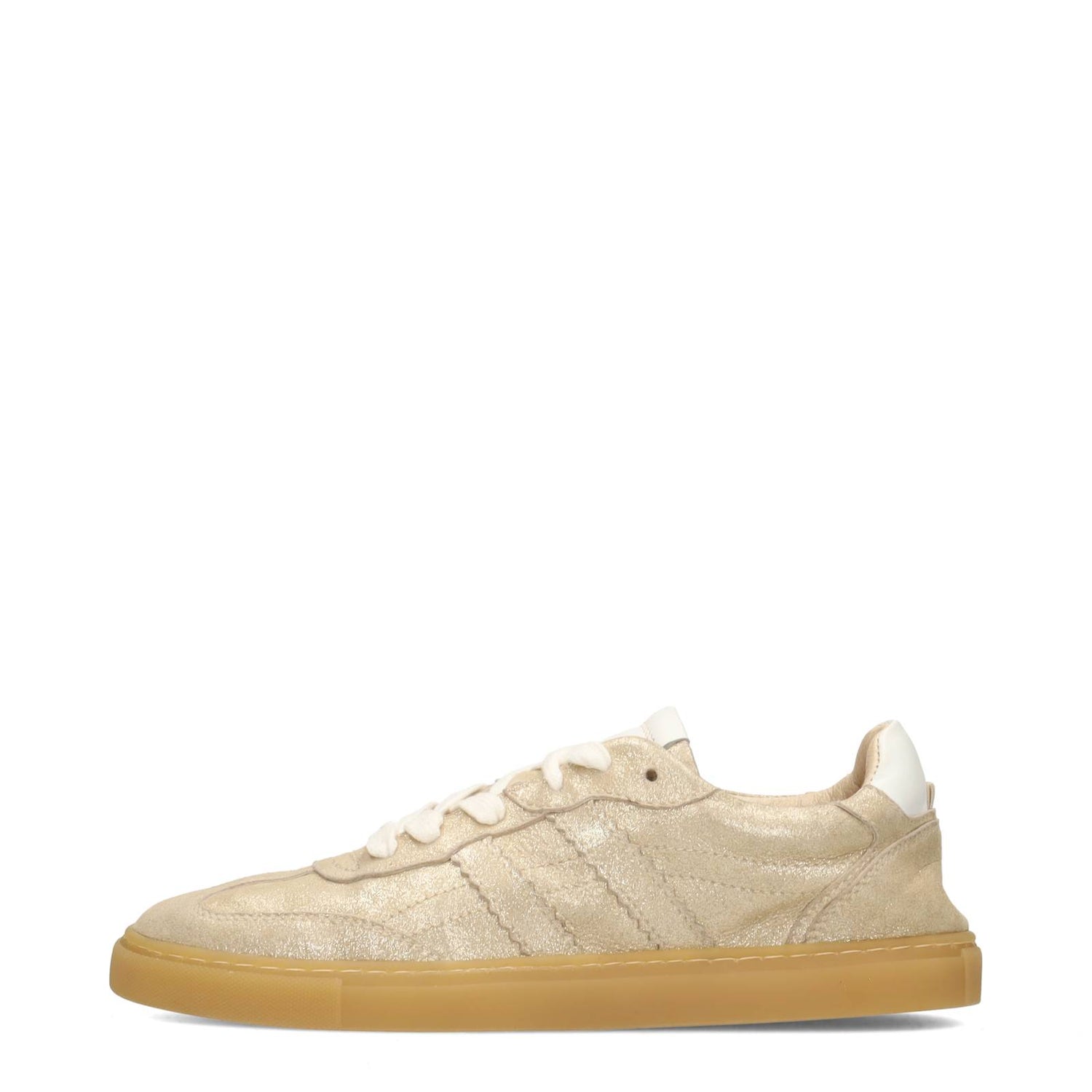 SNEAKERS VELOURS GOLD