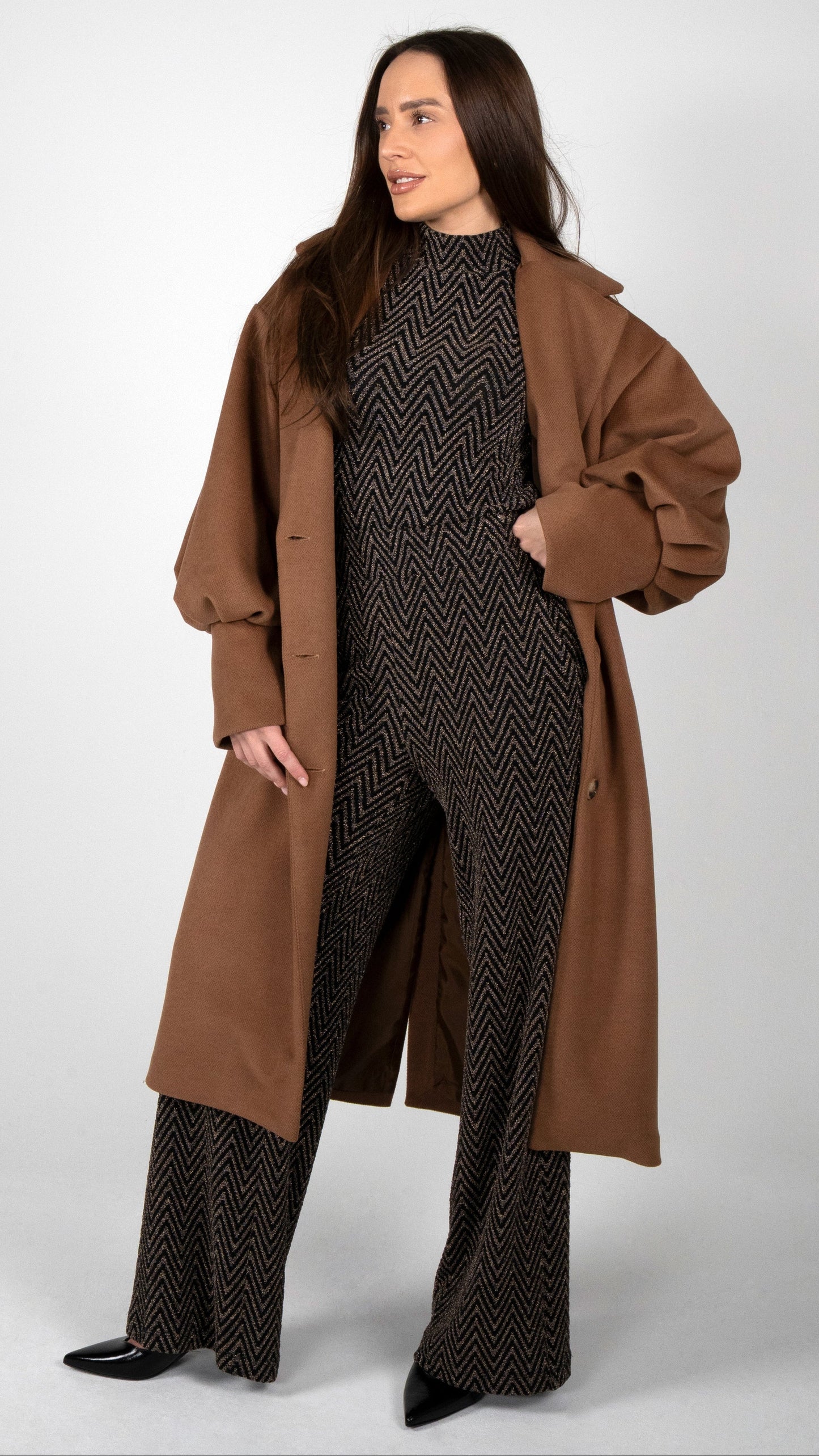 BLAZER MANTEL MIT VOLUMEN ÄRMEL