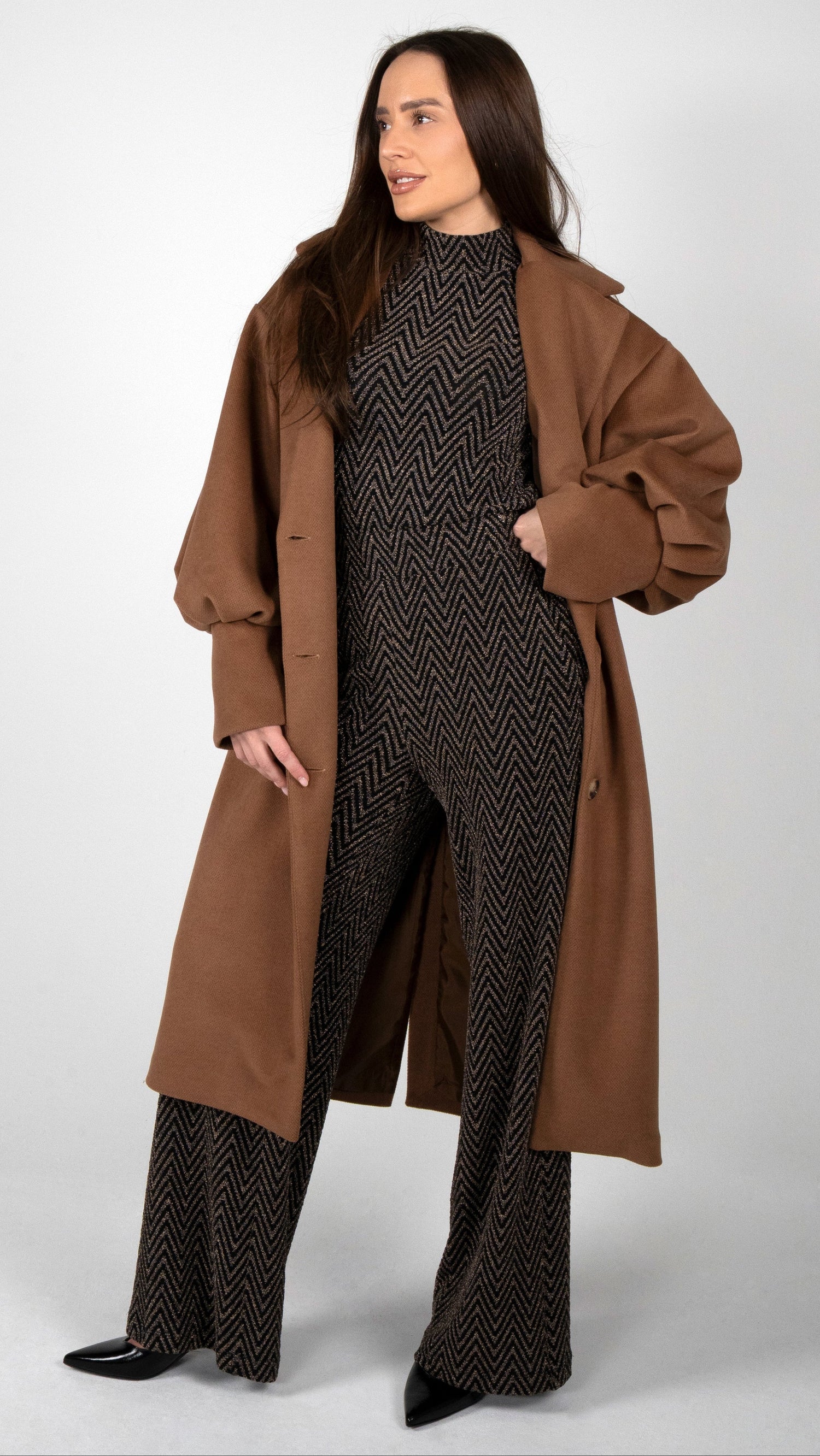 BLAZER MANTEL MIT VOLUMEN ÄRMEL