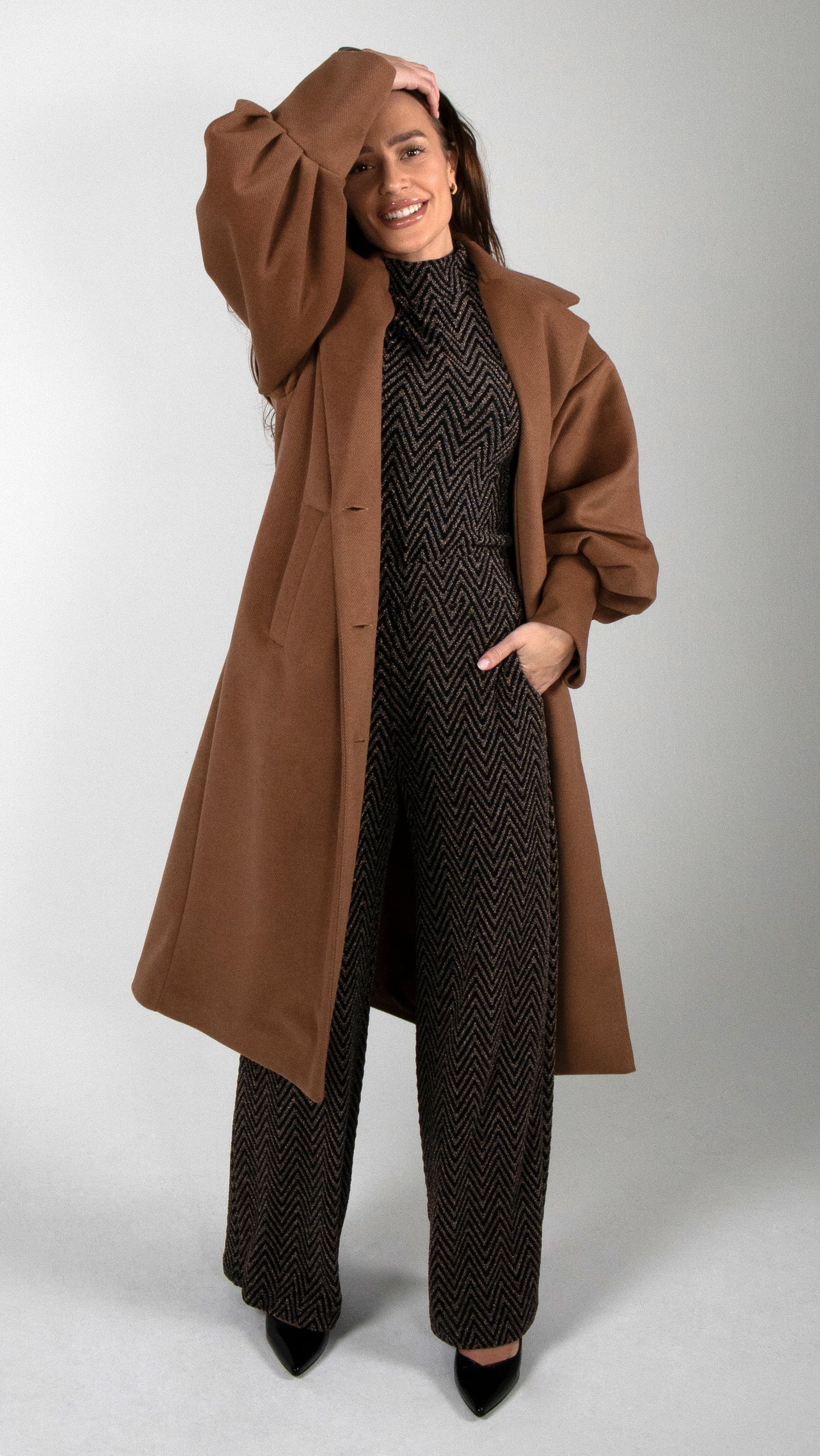 BLAZER MANTEL MIT VOLUMEN ÄRMEL