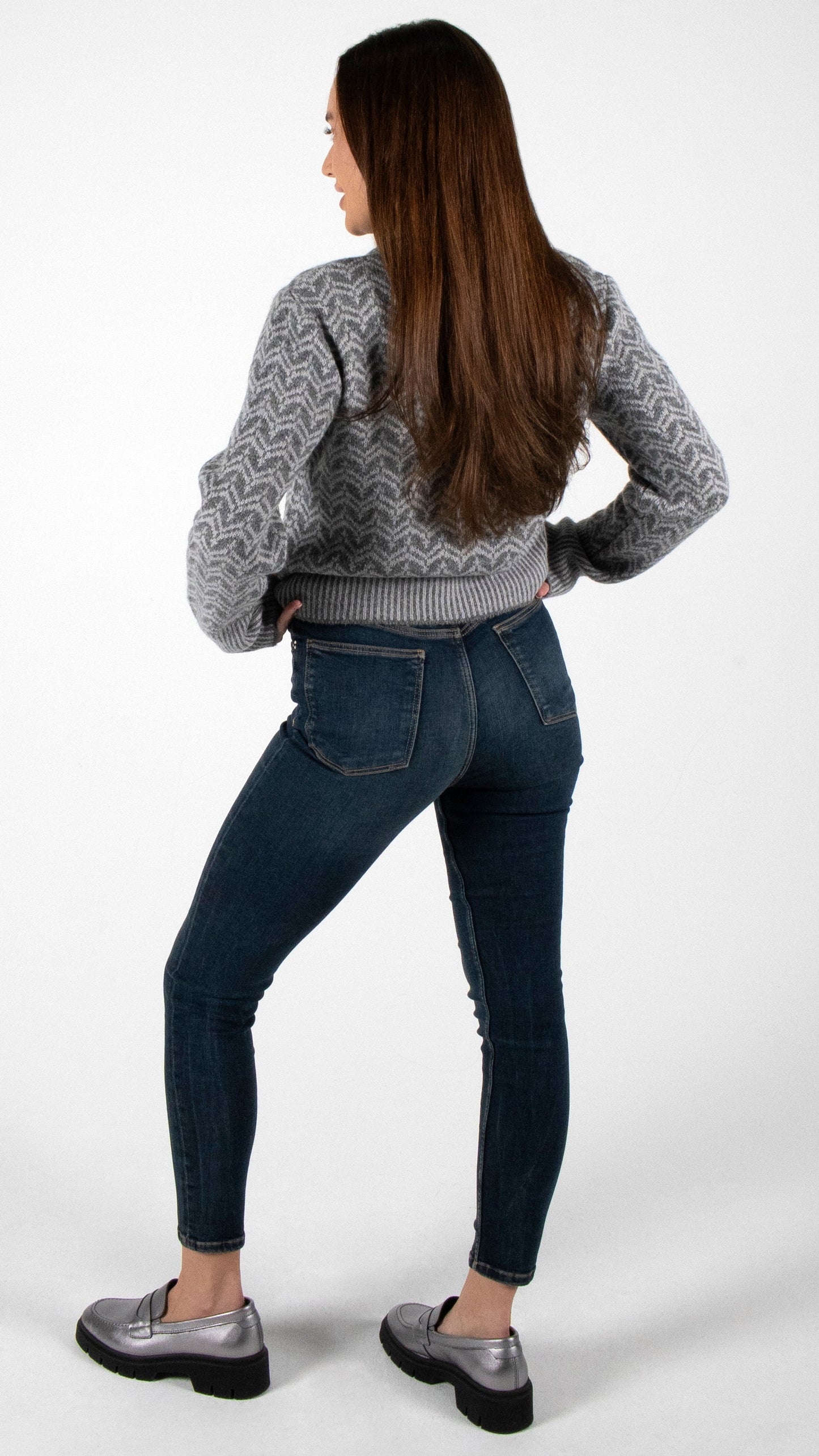 'MIA' HIGH WAIST SKINNY JEANS | DARK VINTAGE BLUE