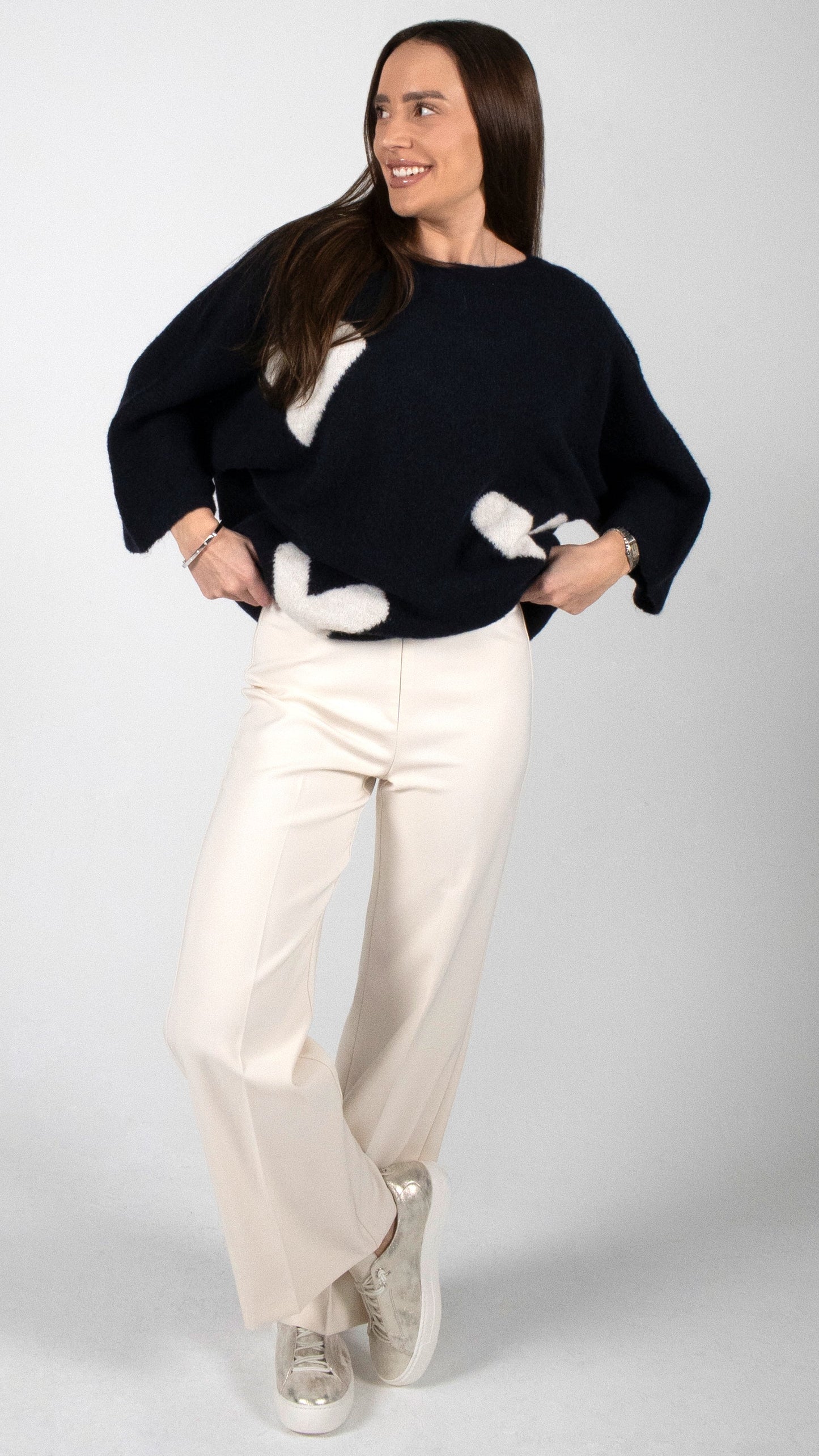 STRICK PULLOVER MIT HERZEN