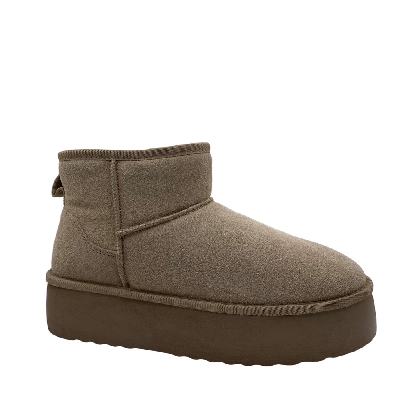 PLATEAU BOOTS MIT WARMFUTTER BEIGE