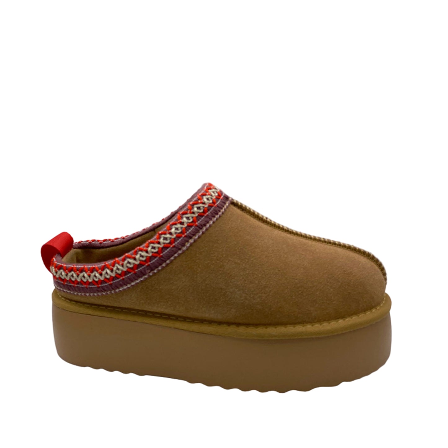 SLIPPER BOOTS PLATEAU MIT WARMFUTTER CAMEL