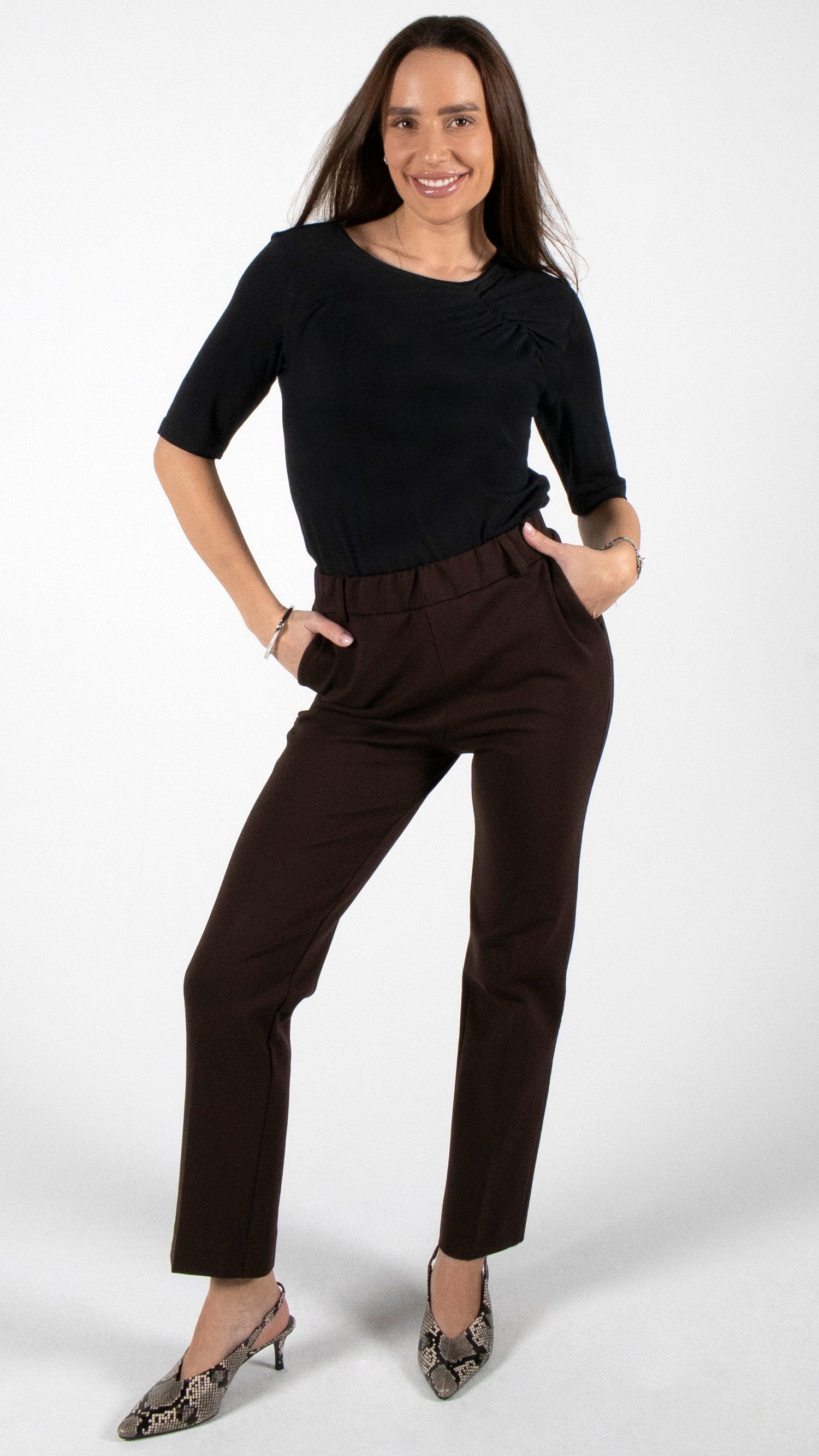 PUNTO MILANO ZIGARETTEN HOSE DUNKELBRAUN