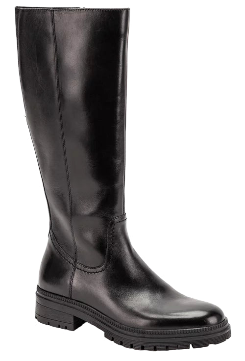 LEDER STIEFEL MIT PROFILSOHLE