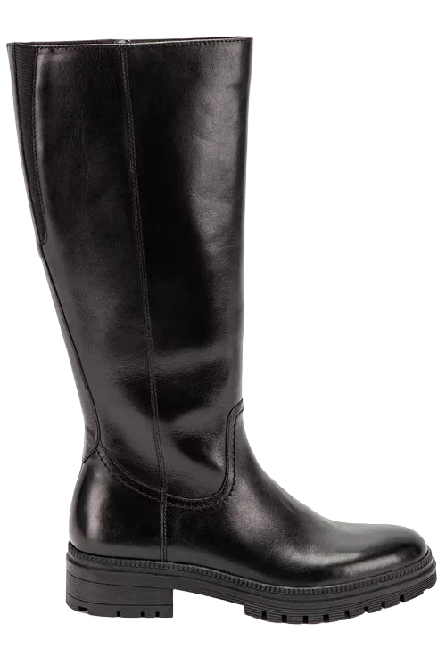 LEDER STIEFEL MIT PROFILSOHLE