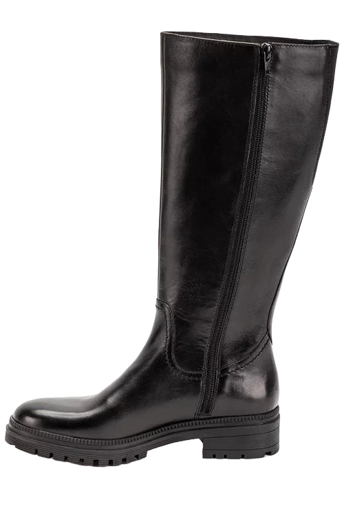 LEDER STIEFEL MIT PROFILSOHLE