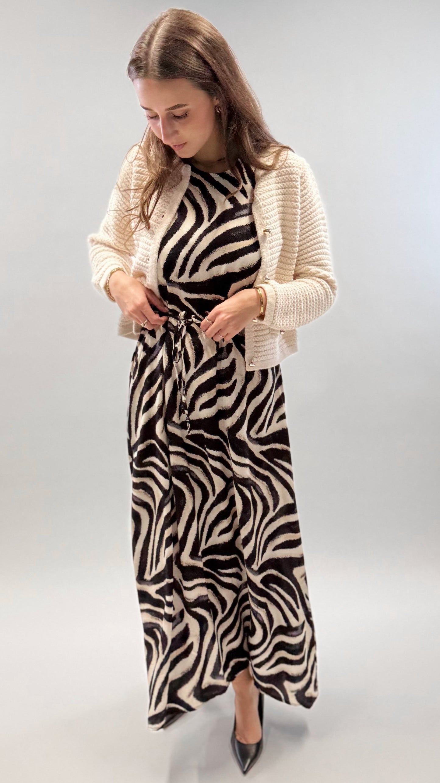 ANIMAL PRINT MAXI KLEID