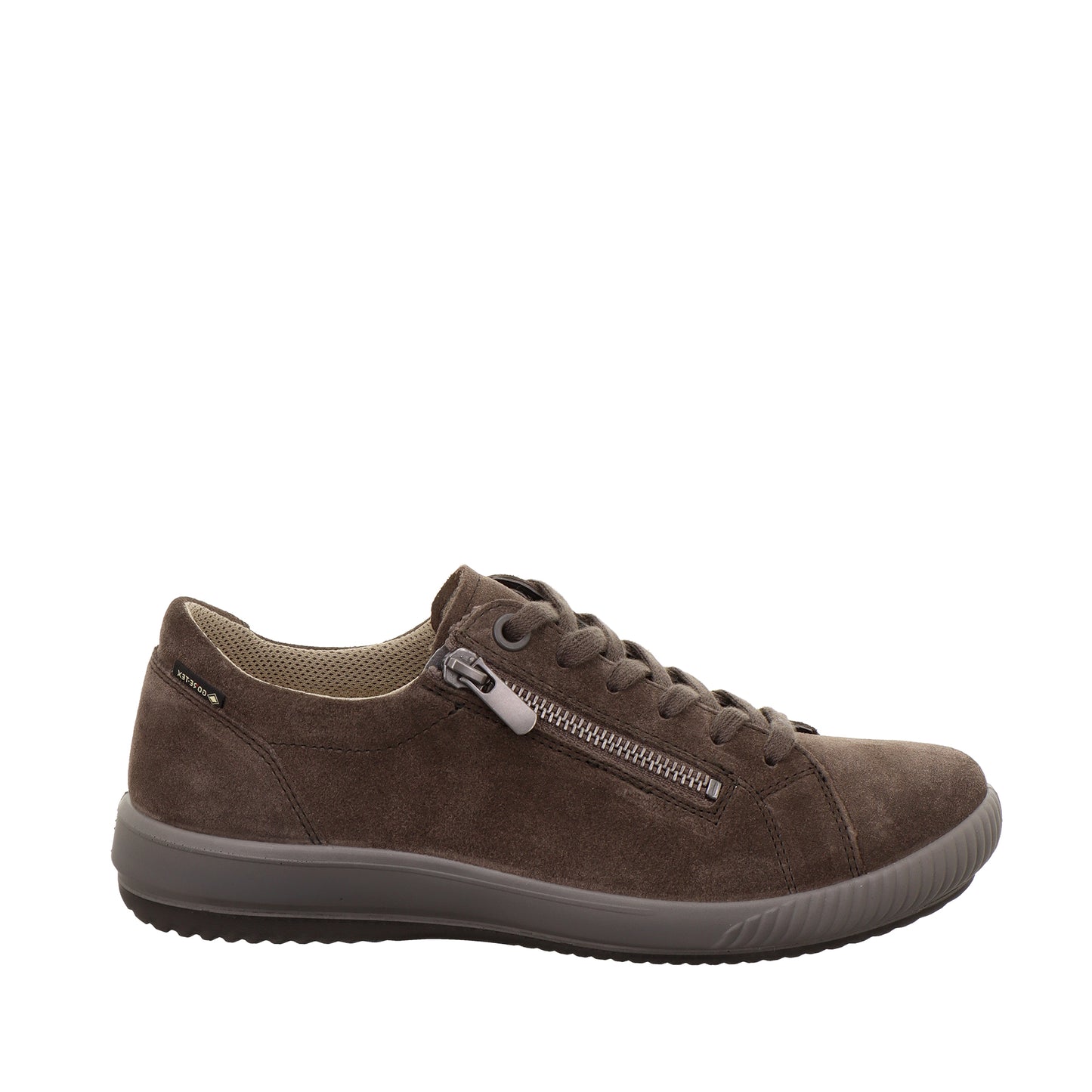 TANARO 5.0 SNEAKER LOW ZIPPER VELOURSLEDER BRAUN